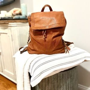 Authentic Frye Genuine Leather Backpack